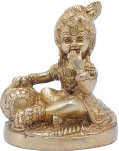 StatueStudio Brass Baby Krishna Statue Makhan Chor Little Kanha Idol ...