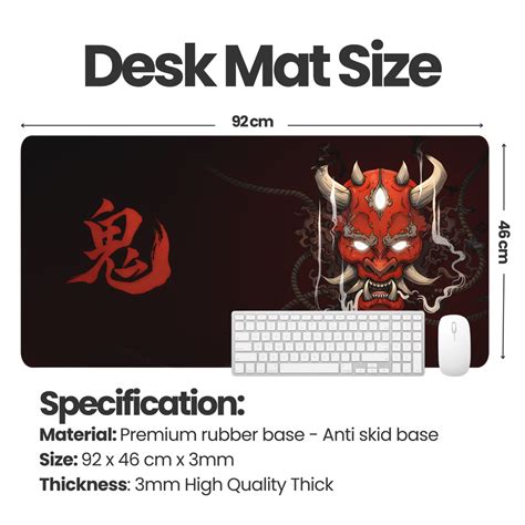 Oni Demon Japanese Gaming Desk Mat Mouse Pad – MasiWorld