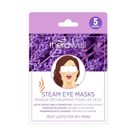 Therawell Warming Steam Eye Mask Infused, Lavender, 1 Count : Amazon.in ...