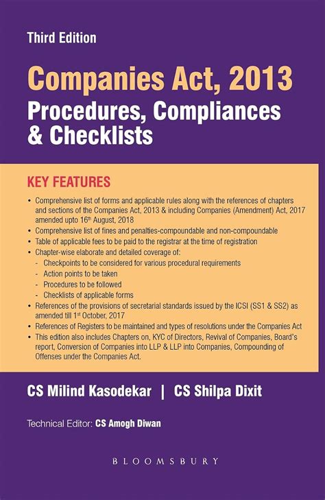 Companies Law Procedures with Compliances and Checklists : Kasodekar ...