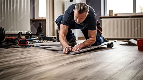 Premium AI Image | Laminate installation flooring upgrade skilled labor ...