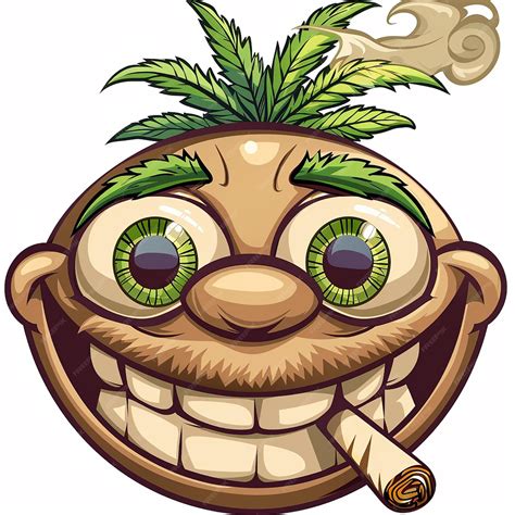 Premium Photo | Photo of Smile Emoji marijuana smoking weed