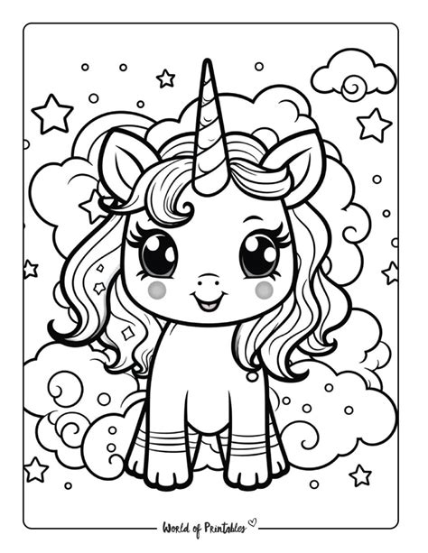 Unicorn Coloring Sheets Free