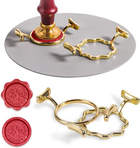 Yelsky Wax Seal Kit with 1 Inch Wax Stamp - 2 Metal Seal Molds with ...