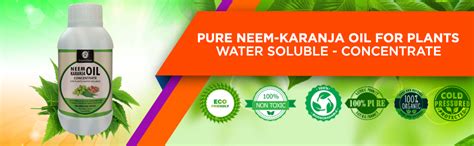 OrganicDews Pure Neem-Karanja Oil (Water Soluble) For Plants 250 ml ...