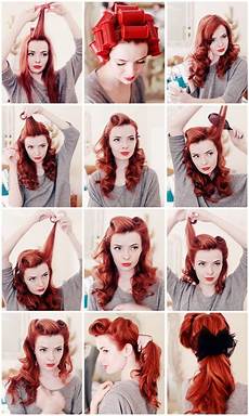 How To Do 50s Hairstyles For Hair by Curls 50s Pin Up Wave Hair Styles Updo Victory Rolls How To Do 50s Hairstyles For Hair
