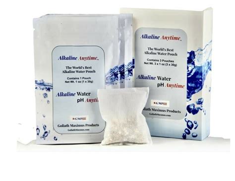 Alkaline Anytime Worlds Best Water Filter Pouch for Alkaline Water ...