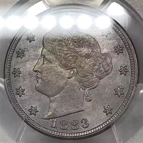 1883 Liberty Head V Nickel PCGS MS-62 No CENTS - Old Pueblo Coin