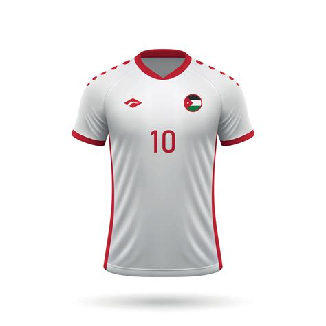 3d realistic soccer jersey Jordan national team 2024 41011464 Vector ...