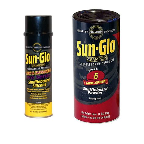 Sun-Glo Silicone Shuffleboard Spray (12 oz.) & #6 Speed Shuffleboard ...
