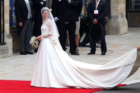 Princess Catherine in Sarah Burton wedding dress - PaulaTrendSets