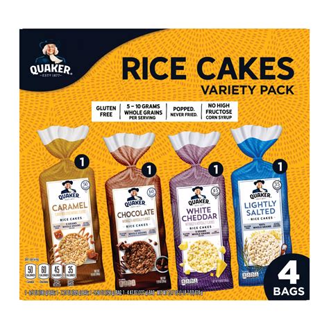 Quaker Rice Cakes Snacks Variety Pack, 4 ct. | BJ's Wholesale Club