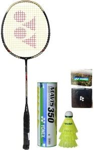 YONEX Arcsaber 69 Light Badminton Racket with Mavis350 Shuttle + Wrist ...