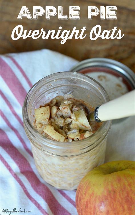 Apple Pie Overnight Oats ⋆ 100 Days of Real Food