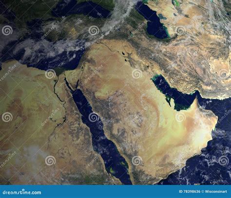 Middle East Map With Deserts