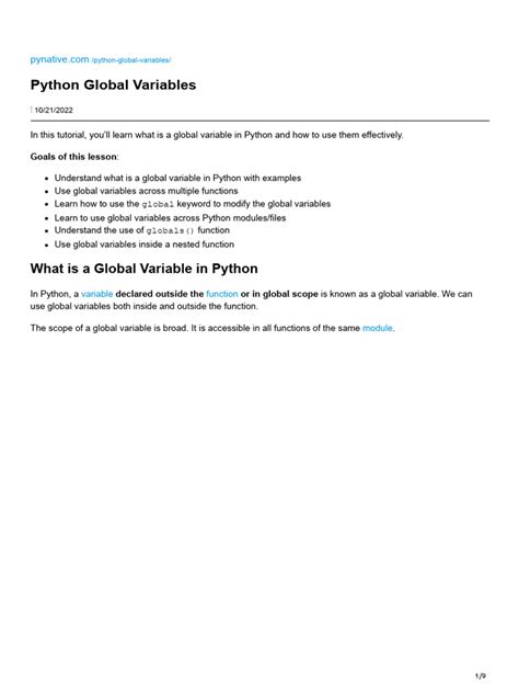 Python Global Variables 的图像结果