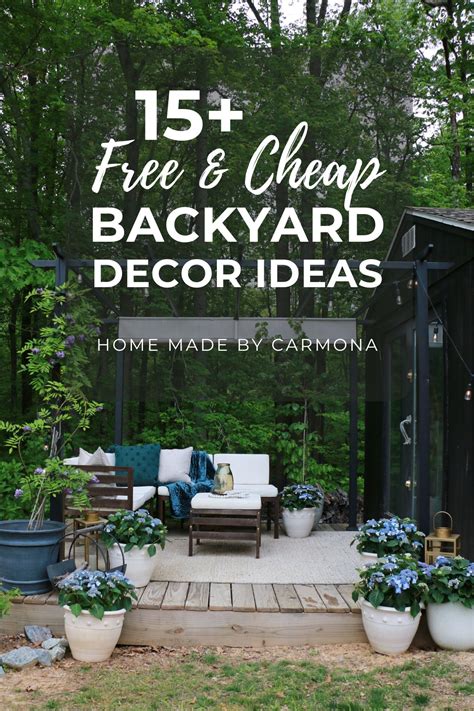 15+ Free & Cheap Backyard Ideas On A Budget