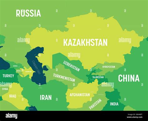 Central asia map hi-res stock photography and images - Alamy