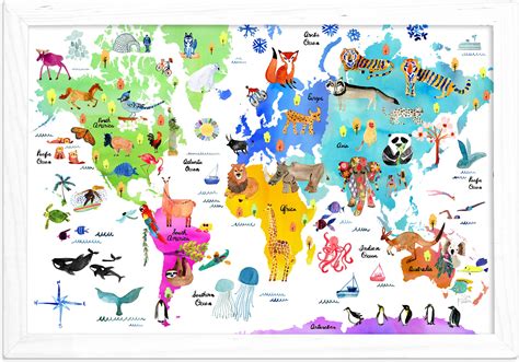 World Atlas Map for Kids 的图像结果