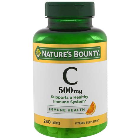 Nature's Bounty, Vitamin C, 500 mg, 250 Tablets - iHerb.com