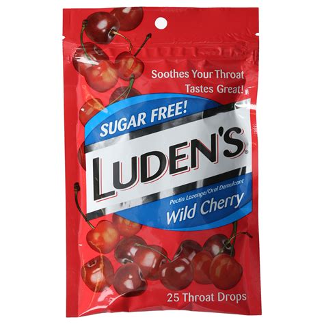 Luden's Wild Cherry Sugar Free Throat Drops 25 ct | Shipt