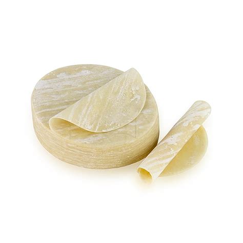 Lembaran adonan Gyoza / Wan Tan, tipis, bulat, kira-kira Ø 9,5cm, 200g ...