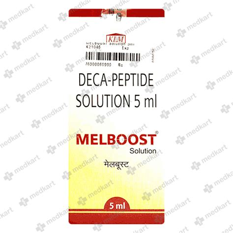 MELBOOST SOLUTION 5 ML : View Price, Combination and Alternatives | Medkart