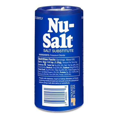 Snapklik.com : Nu-Salt Sodium-Free Salt Substitute, Contains Potassium ...