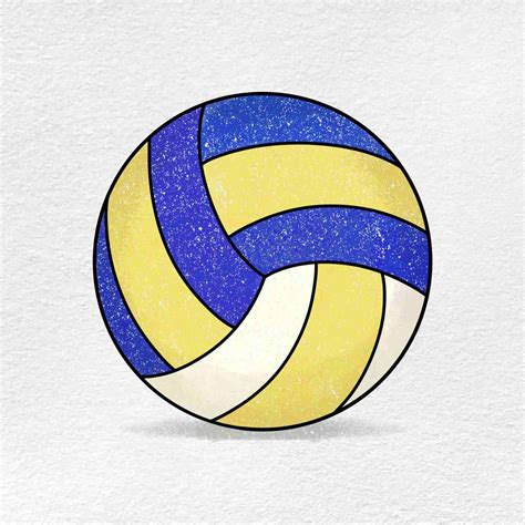 How To Draw Easy Volleyball