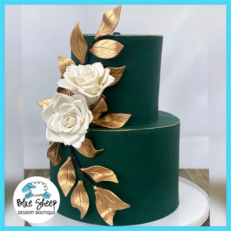 Emerald green and gold wedding cakes 60 photos - Astyledwedding.com