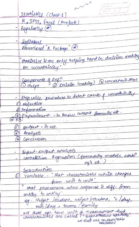 Stats notes 1 - Operational research - Studocu