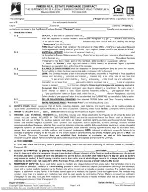 Prds Real Estate Purchase Contract - Fill and Sign Printable Template ...