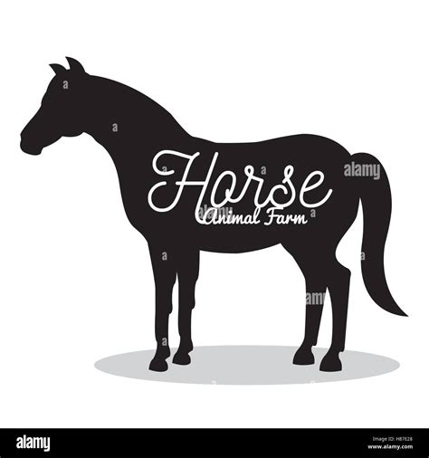 horse animal farm icon vector illustration design Stock Vector Image ...