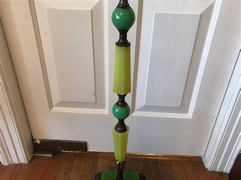 1920s Art Deco Green Jadeite and Bronze Floor Lamp at 1stDibs | jadeite ...