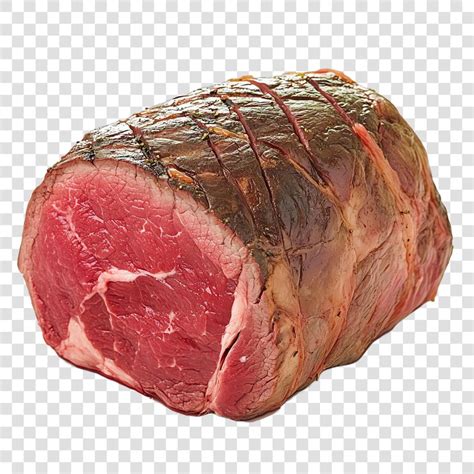 Beef round eye of roast isolated on a transparent background | Premium ...
