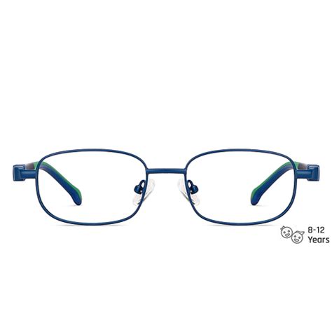 Buy Kids Glasses: Blue Green Full Rim Rectangle Kids 8-12 yrs Lenskart ...