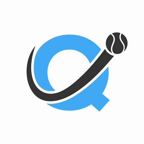 Tennis Logo Design On Letter Q Template. Tennis Sport Academy, Club Logo 25467716 Vector Art at ...