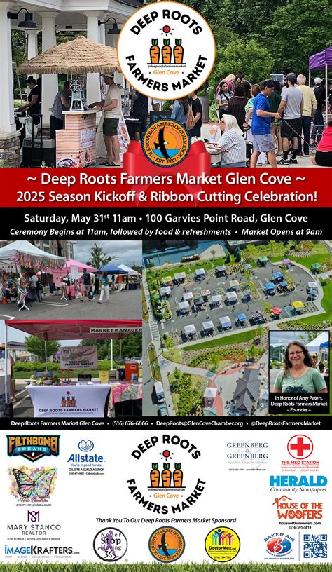 May 31 | Deep Roots Farmers Market 2025 Season - 5/31 Kickoff | Glen ...