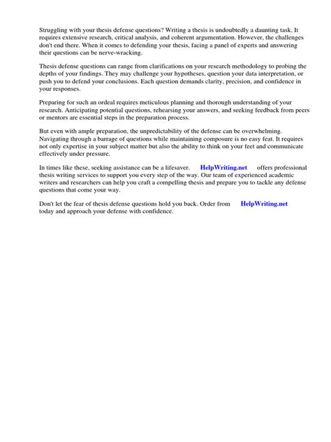 Image result for Dissertation Defense Questions Examples