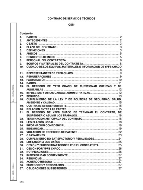 Completable En línea clusulas comunes a los contratos de prestacin de ...
