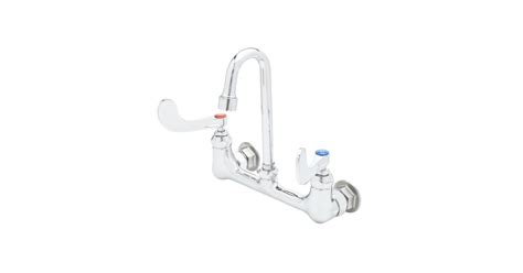 T and S Brass B-2443-VF10 1.00 GPM Wall Mounted Widespread Bathroom ...