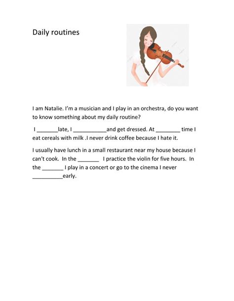 Image result for Daily Routine Examples for Practice