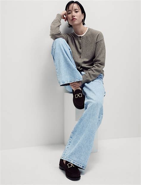 Buy Relaxed High Waisted Carpenter Wide Leg Jeans at Marks & Spencer