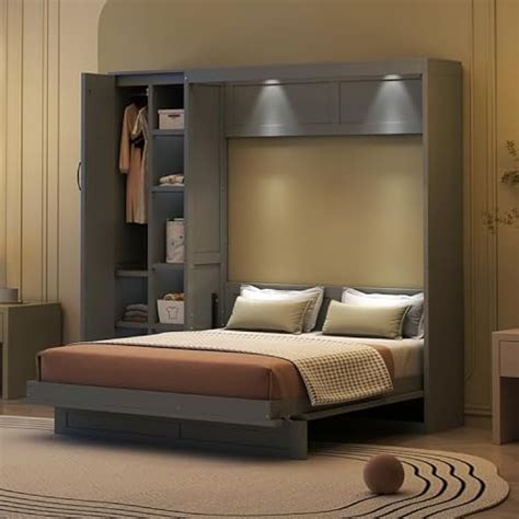 Linique Full Size Murphy Bed Wall Bed with Multiple India | Ubuy