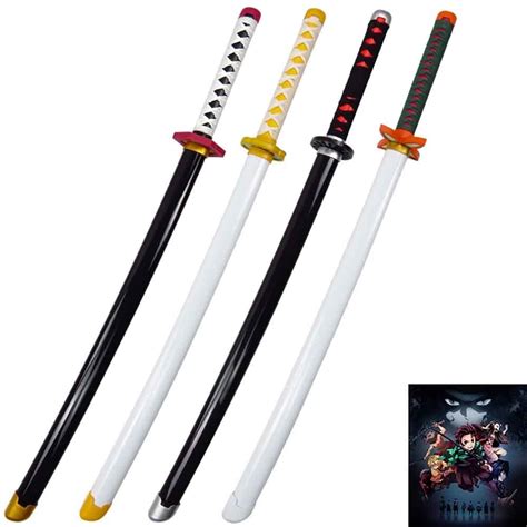 Buy YYHH Demon Slayer Zenitsu Katana , Wooden Cosplay , Ninja Tomioka ...