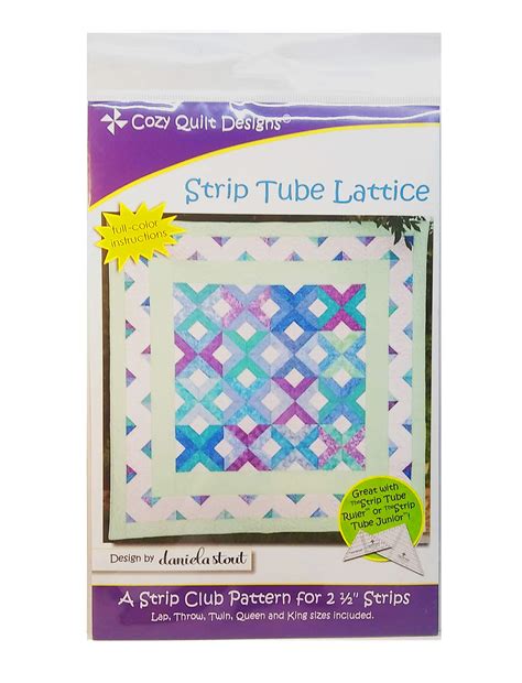 Buy Cozy Quilt Designs 'Strip Club' Pattern - Strip Tube Lattice ...
