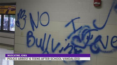 6 teens arrested for vandalizing Muscatine elementary in August | wqad.com