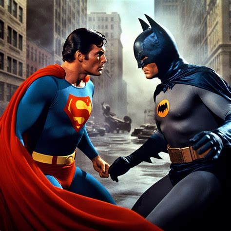 Batman v. Superman, starring Adam West and Christopher Reeve : r/weirddalle