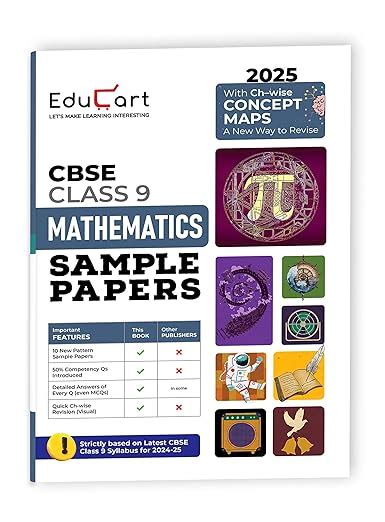 Educart CBSE Mathematics Class 9 Sample Papers for 2024-25 (Introducing ...