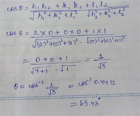 For a simple cubic crystal lattice, the angle between the [201] plane ...